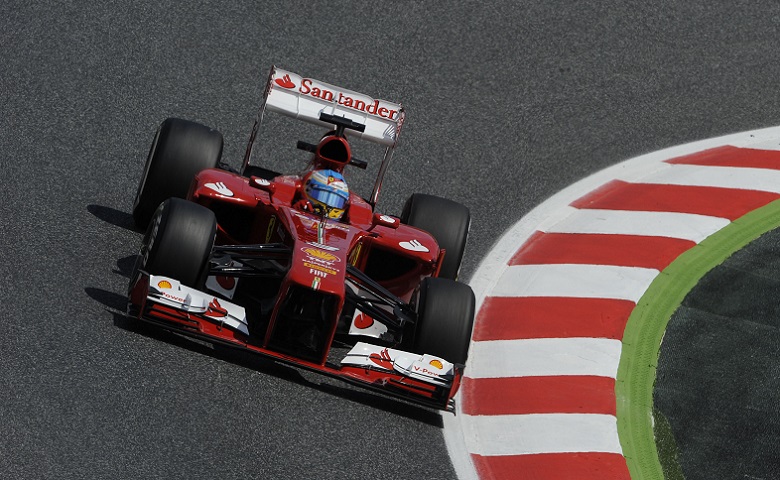 Fernando Alonso è stato il più veloce nella seconda sessione di libere in Canada con la sua F138 (© Foto Ercole Colombo per Ferrari Media)