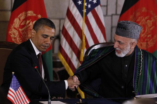 Obama e Karzai