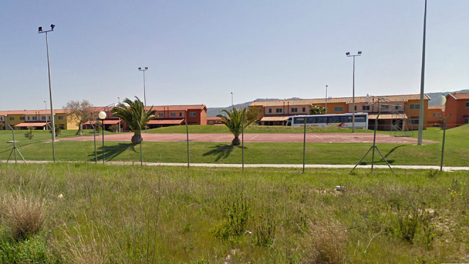 Il CARA di Mineo visto dalla SS 115 Gela-Catania (da Google Street Views)