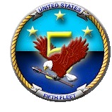 20140615-United_States_Navy_Fifth_Fleet_(insignia)-dx