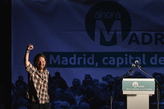 Il leader di Podemos Pablo Iglesias (AFP/Adnkronos)