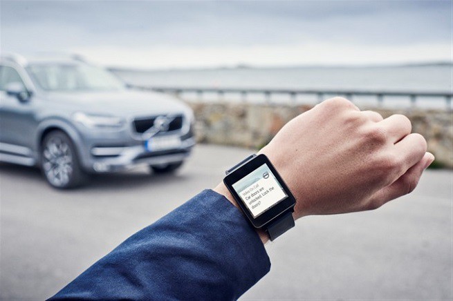 Volvo On Call app su Android Wear watch