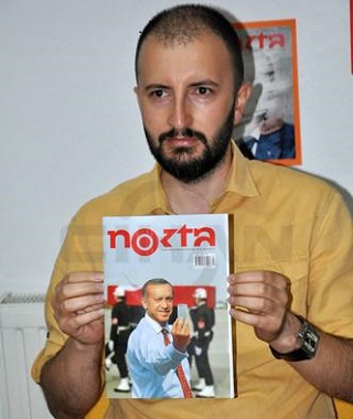 Cevheri Güven, direttore di Nokta, all'epoca del primo sequestro di un numero del settimanale