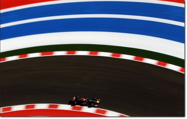 Sebastian Vettel conquista la Pole Position del GP degli Stati Uniti ad Austin e prenota il terzo titolo iridato (foto Red Bull Racing)