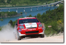 Andrea Nucita e Giuseppe Princiotto, ottimo terzo posto nella classifica Junior del Rally Adriatico 2012 (Foto Aci Sport)