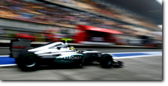 Nico Rosberg ha conquistato la Pole Position del GP di Cina 2012, donando alla Mercedes la nona Pole della storia e la prima dal 1955 (Foto Mercedes)