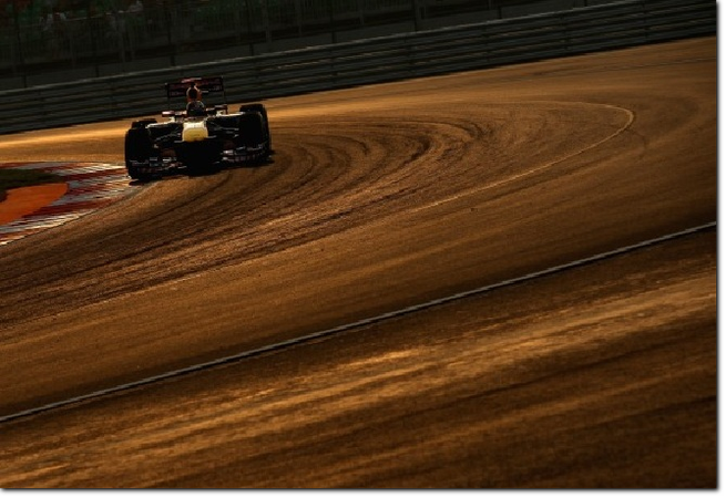 Sebastian Vettel è stato il più veloce nella prima sessione di libere del GP d'India (Foto Red Bull Racing)