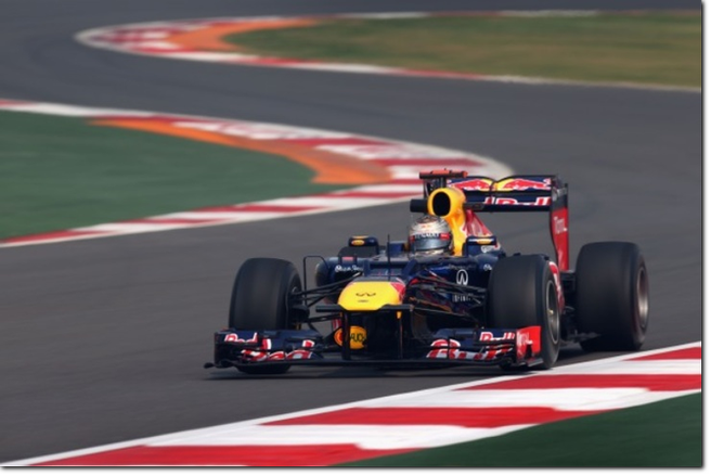 Sebastian Vettel fa poker in India, ma la Red Bull fa troppe scintille (Foto Red Bull Racing)