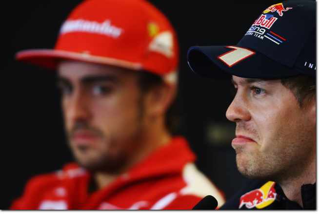 Sebastian Vettel ha "spazzolato" pista e avversari nel primo turno di libere. Sarà vera gloria? (foto Red Bull Racing)