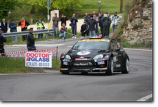 Giandomenico Basso e Mitia Dotta hanno portato al successo la Ford Fiesta RRC dell'A-Style Team sul raguardo del 36° Rally 1000 Miglia (Foto Aci Sport)