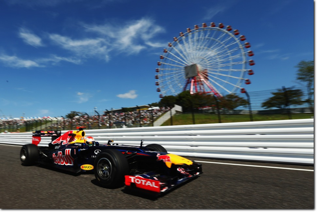 Sebastian Vettel ha conquistato la pole position in Giappone, la trentaquattresima della carriera (Foto Re Bull Racing)